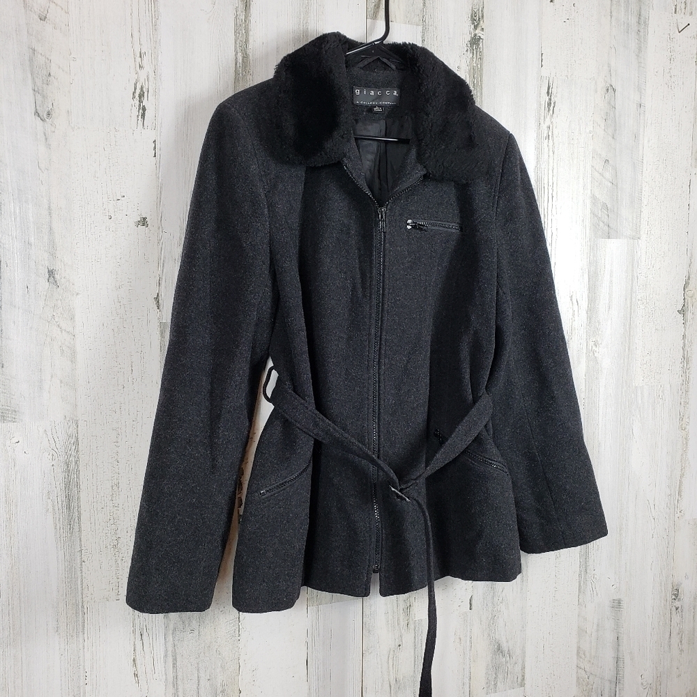 Giacca wool blend coat size large